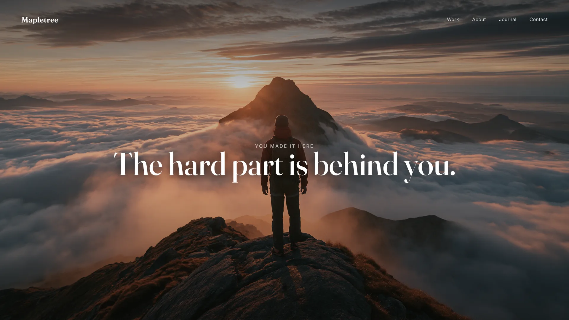 The hard part is behind you.