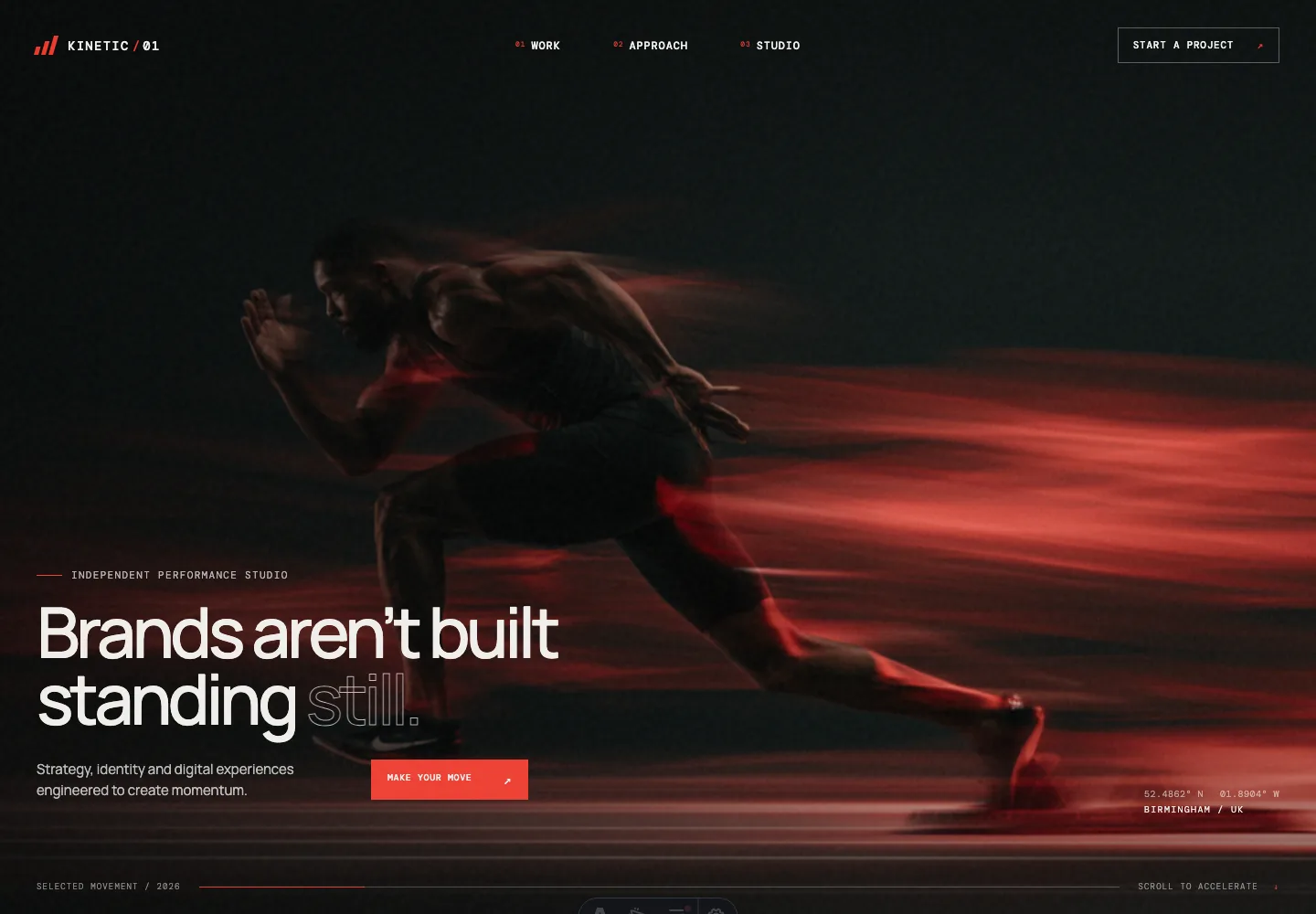 Brands aren’t built standing still.
